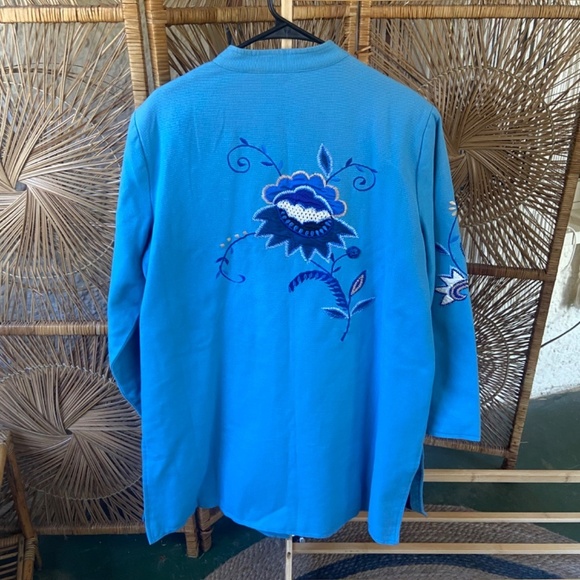 Vintage Indigo Moon Embroidered Jacket - Picture 5 of 7